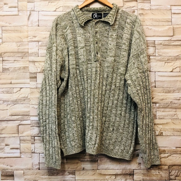 Vintage Xtreme Gear Grey Knit Sweater Mens XLarge. - Picture 7 of 12